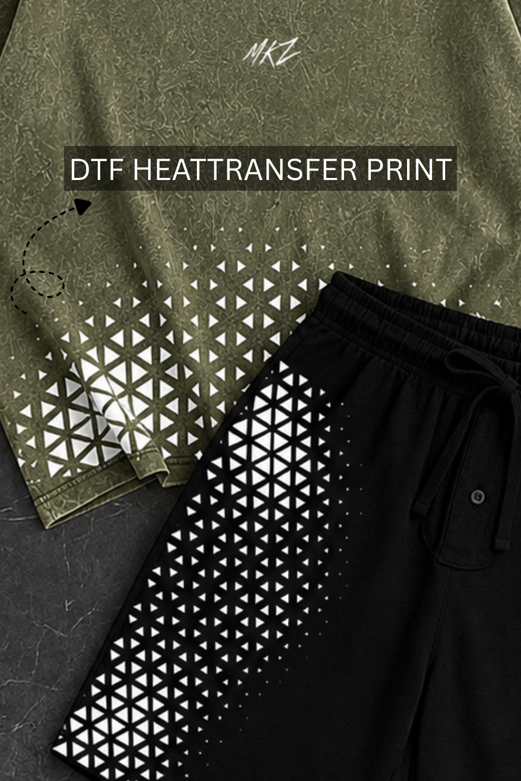 PRISM GRAPHIC SHORTS CO-ORD SET