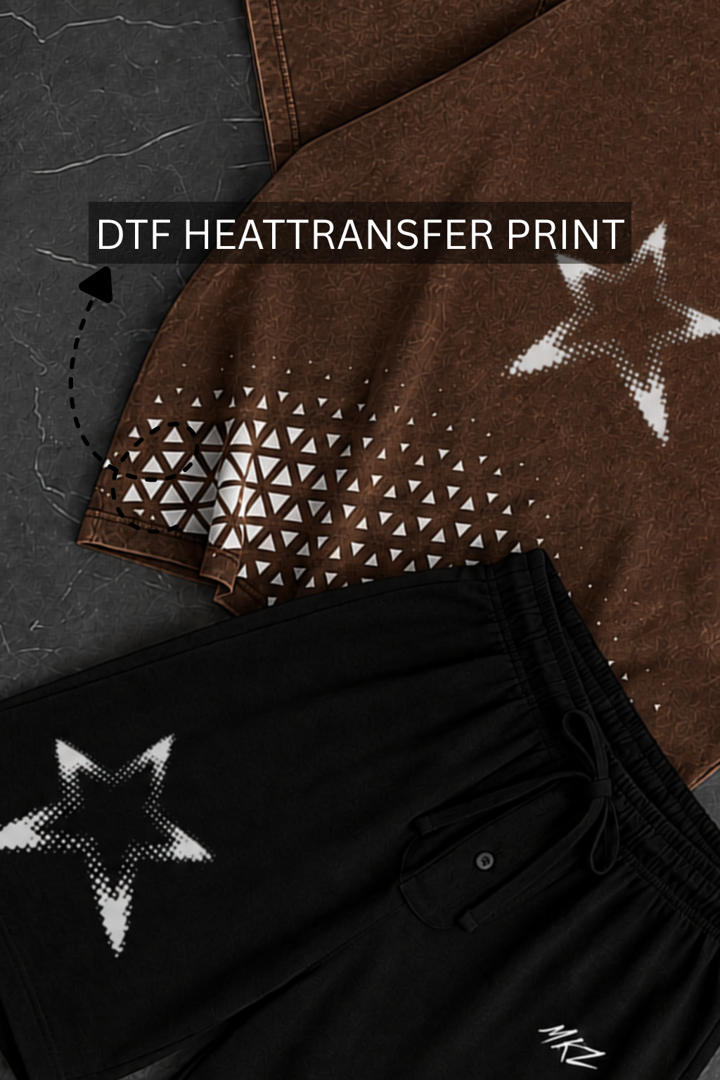 MATRIX GRAPHIC SHORTS CO-ORD SET