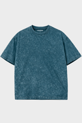 Acid Wash Oversized Tee - Faded Teal - Unisex