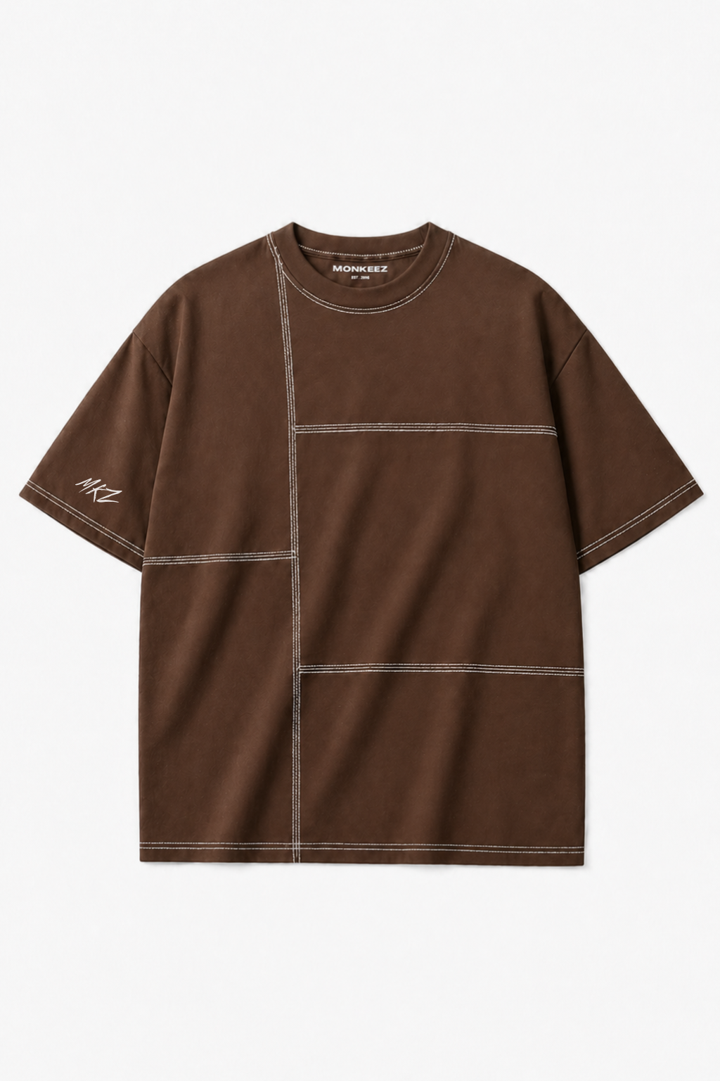 Signature Panel Tee - Brown - Unisex