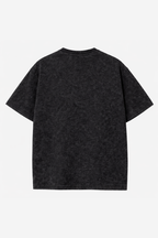 Acid Wash Oversized Tee - Smoky Black - Unisex