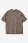 Acid Wash Oversized Tee - Dusty Mocha - Unisex