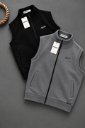 COMBO OF 2 | SLEEVELESS ZIPPER MOCKNECK JACKETS | UNISEX