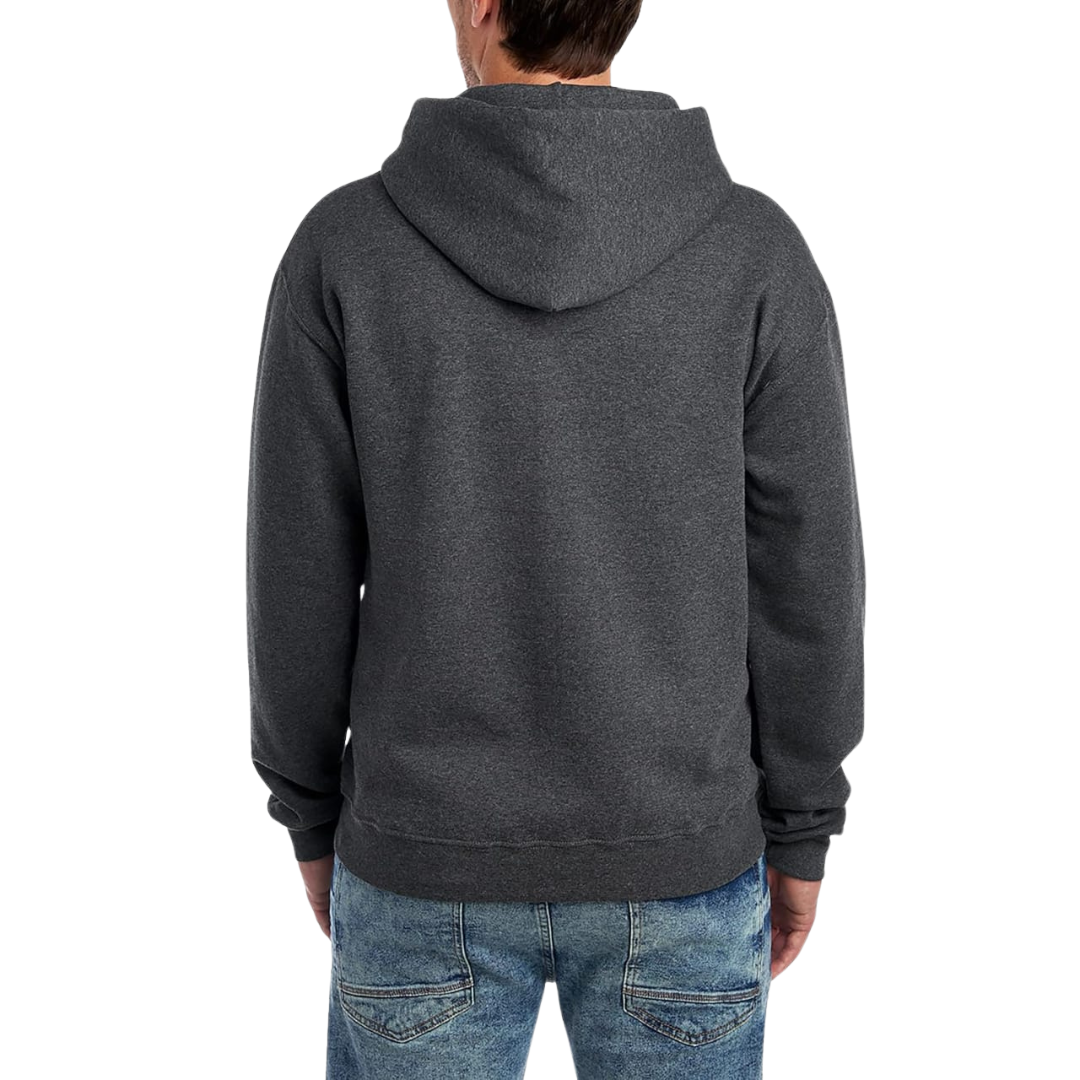 CHARCOAL PLAIN PULLOVER HOODIE