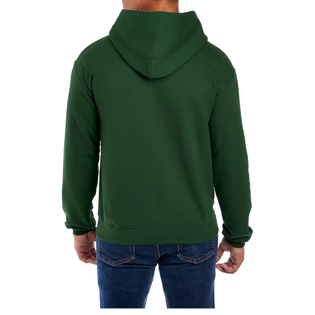 GREEN PLAIN PULLOVER HOODIE
