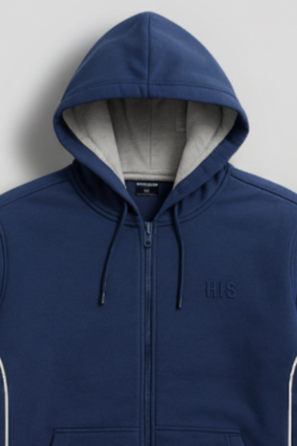 NAVY BLUE SPORTLINE ZIPPED BAGGY TRACKSUIT - UNISEX