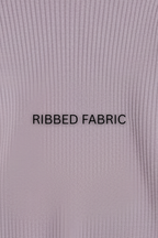 LIGHT PURPLE RIBBED HIGHNECK – UNISEX