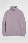 LIGHT PURPLE RIBBED HIGHNECK – UNISEX
