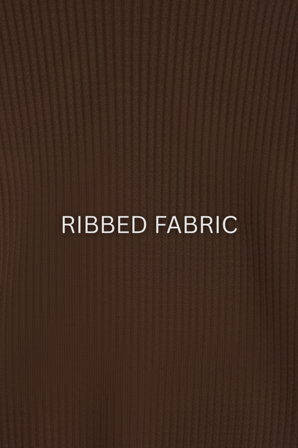 BROWN RIBBED HIGHNECK – UNISEX
