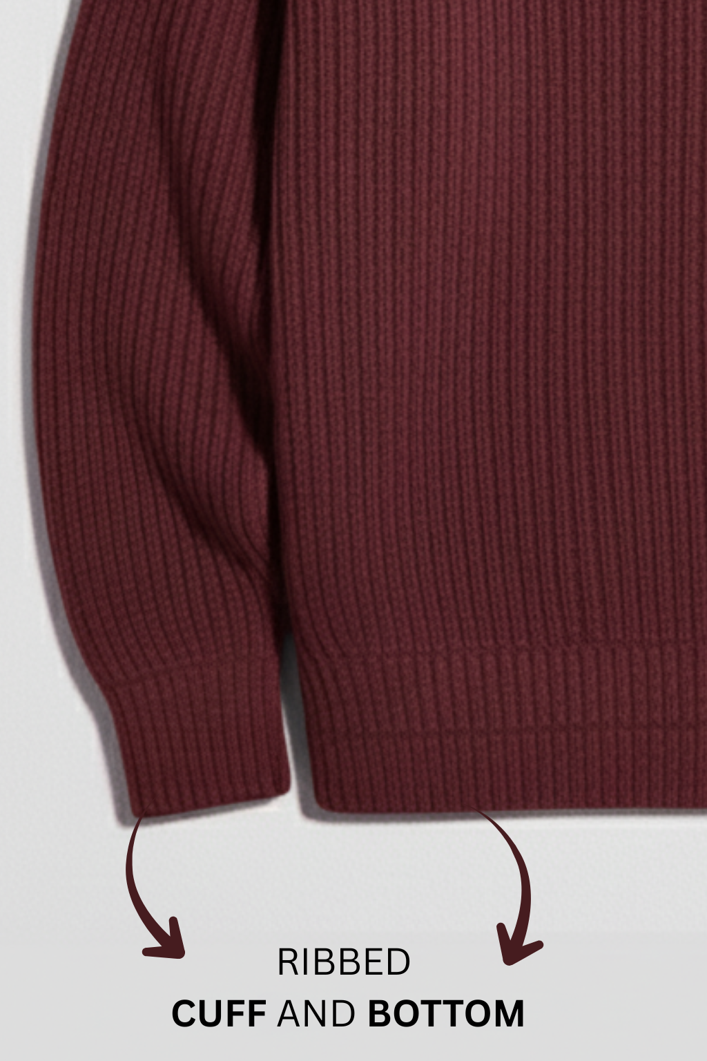 PACK OF 3 MAROON , OLIVE & HYDER RIBBED & BOTTOM HIGHNECK