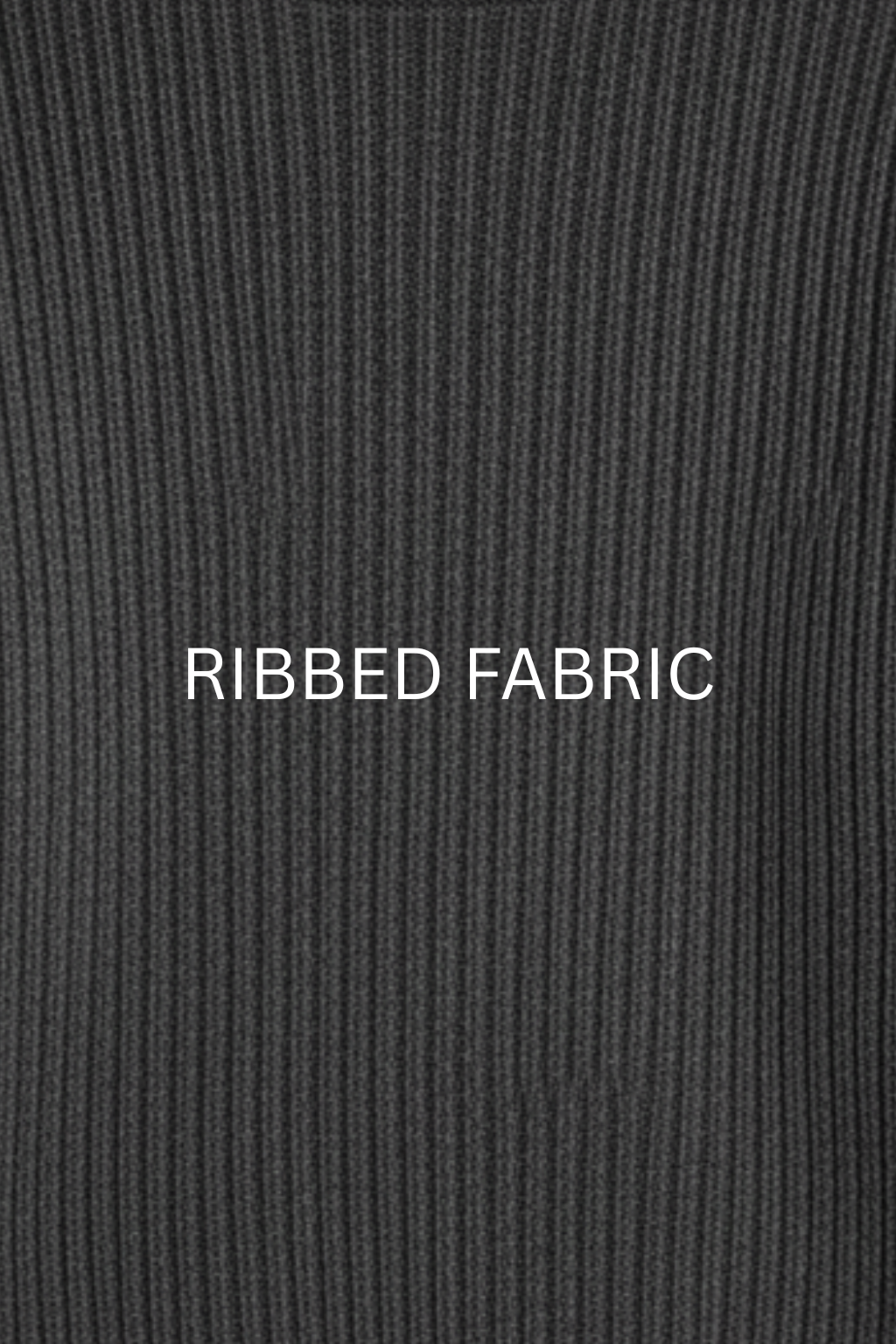 CHARCOAL GRAY RIBBED & BOTTOM HIGHNECK – UNISEX