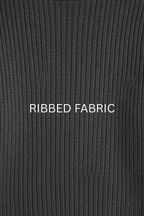 CHARCOAL GRAY RIBBED & BOTTOM HIGHNECK – UNISEX