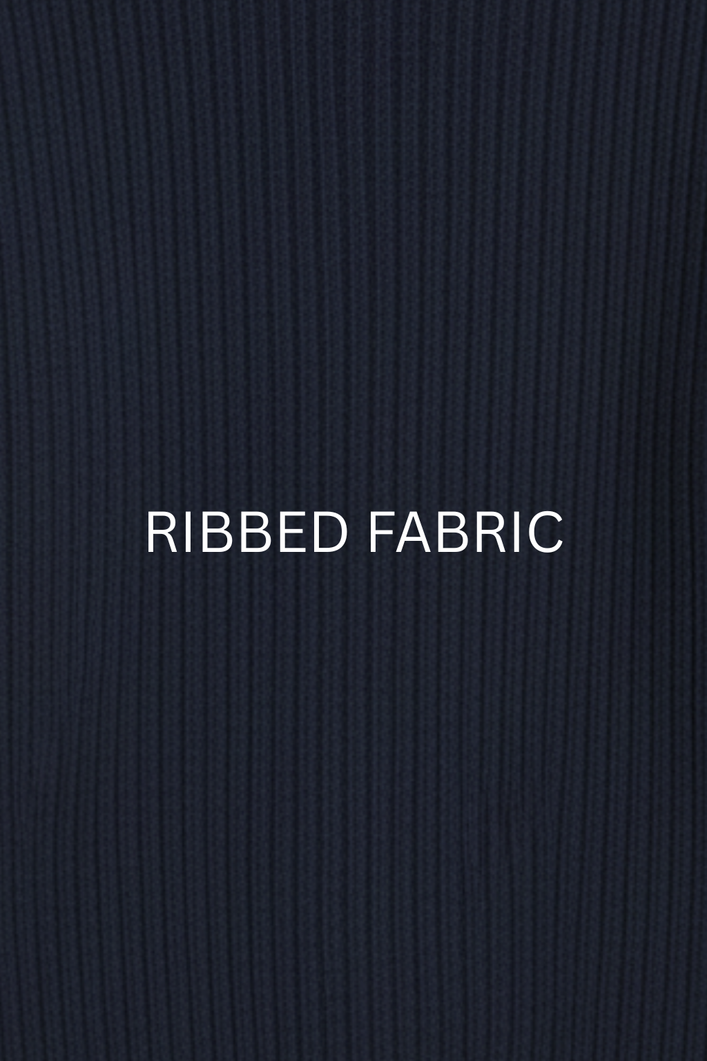 NAVY BLUE RIBBED & BOTTOM HIGHNECK – UNISEX