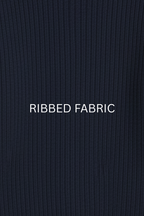 NAVY BLUE RIBBED & BOTTOM HIGHNECK – UNISEX
