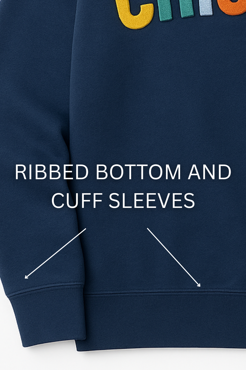 CHICAGO EMBROIDERED SWEATSHIRT - NAVY BLUE (SS#01)