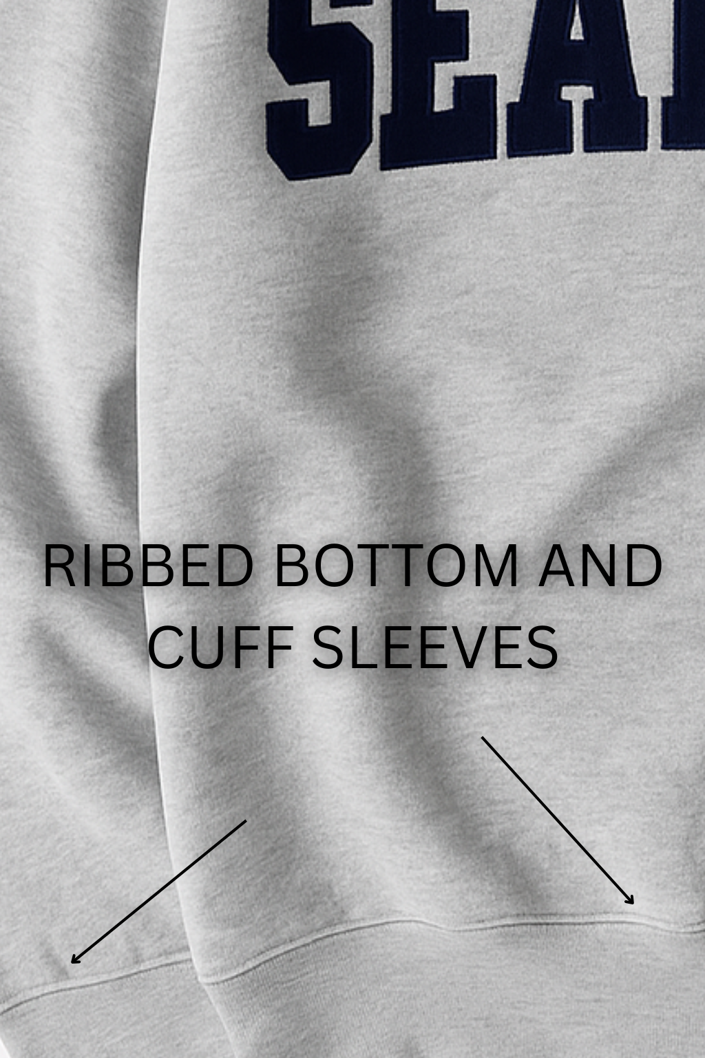 SEATTLE GRAPHIC EMBROIDERED SWEATSHIRT - GREY (SS#01)