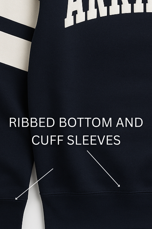 ARKANSAS GRAPHIC EMBROIDERED SWEATSHIRT - MONO STRIPE BLUE (SS#01)