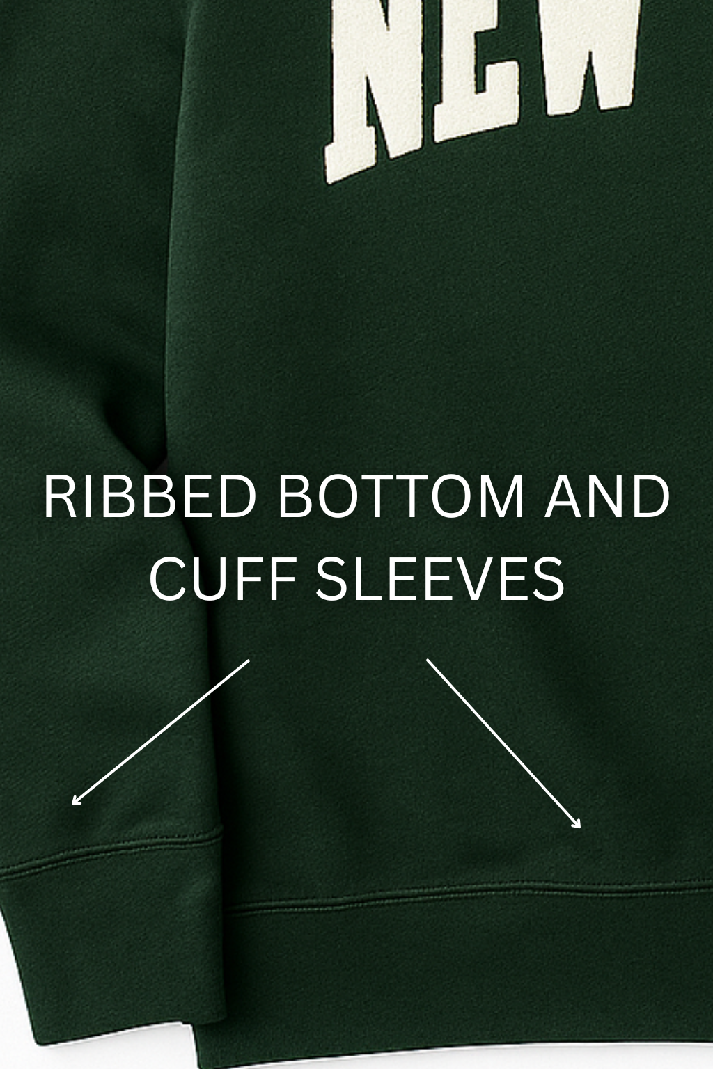 NEW YORK GRAPHIC SWEATSHIRT - BOTTLE GREEN (SS#01)