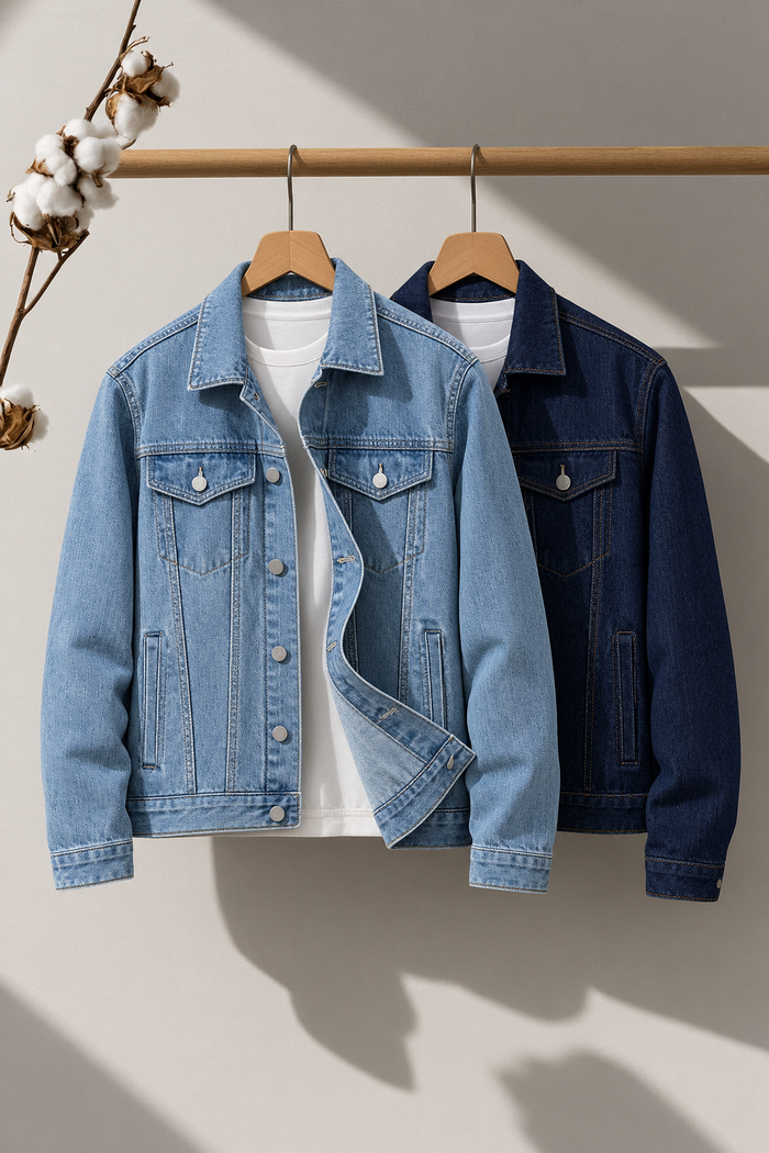 COMBO OF 2 | DENIM JACKETS | ICE & DARK BLUE | UNISEX