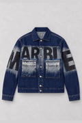 MARBLE FADED DENIM JACKET - UNISEX - LAST