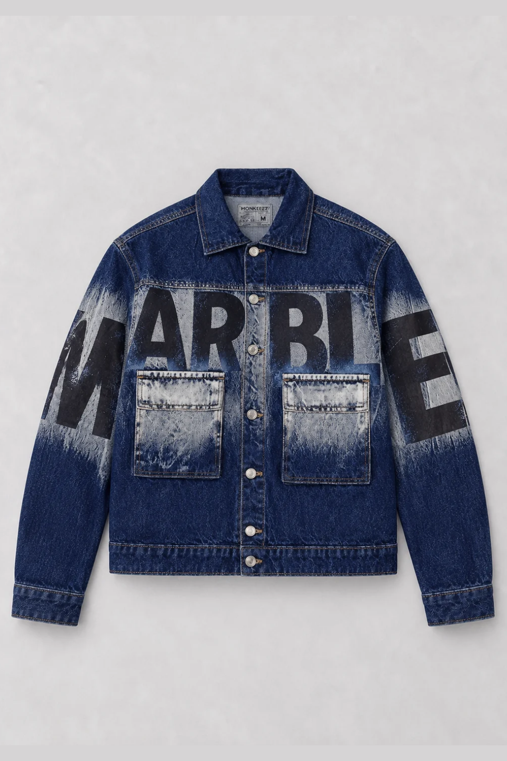 MARBLE FADED DENIM JACKET - UNISEX - LAST