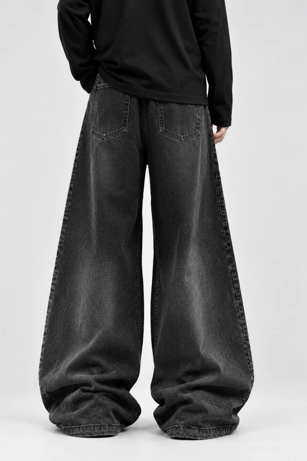 WASHED BAGGY DENIM | BLACK | UNISEX