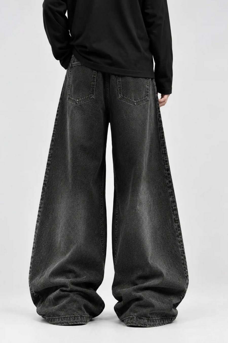 WASHED BAGGY DENIM | BLACK | UNISEX