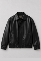 NOIR LUXE FAUX LEATHER JACKET | UNISEX | LAST
