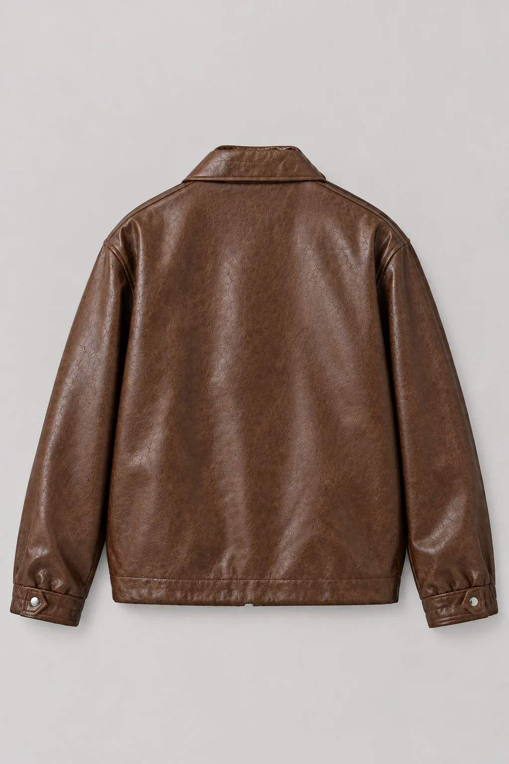 VINTAGE MOTO INSPIRED BUCKLE FAUX LEATHER CLASP JACKET | UNISEX