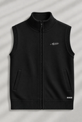 SLEEVELESS ZIPPER MOCKNECK | BLACK | UNISEX