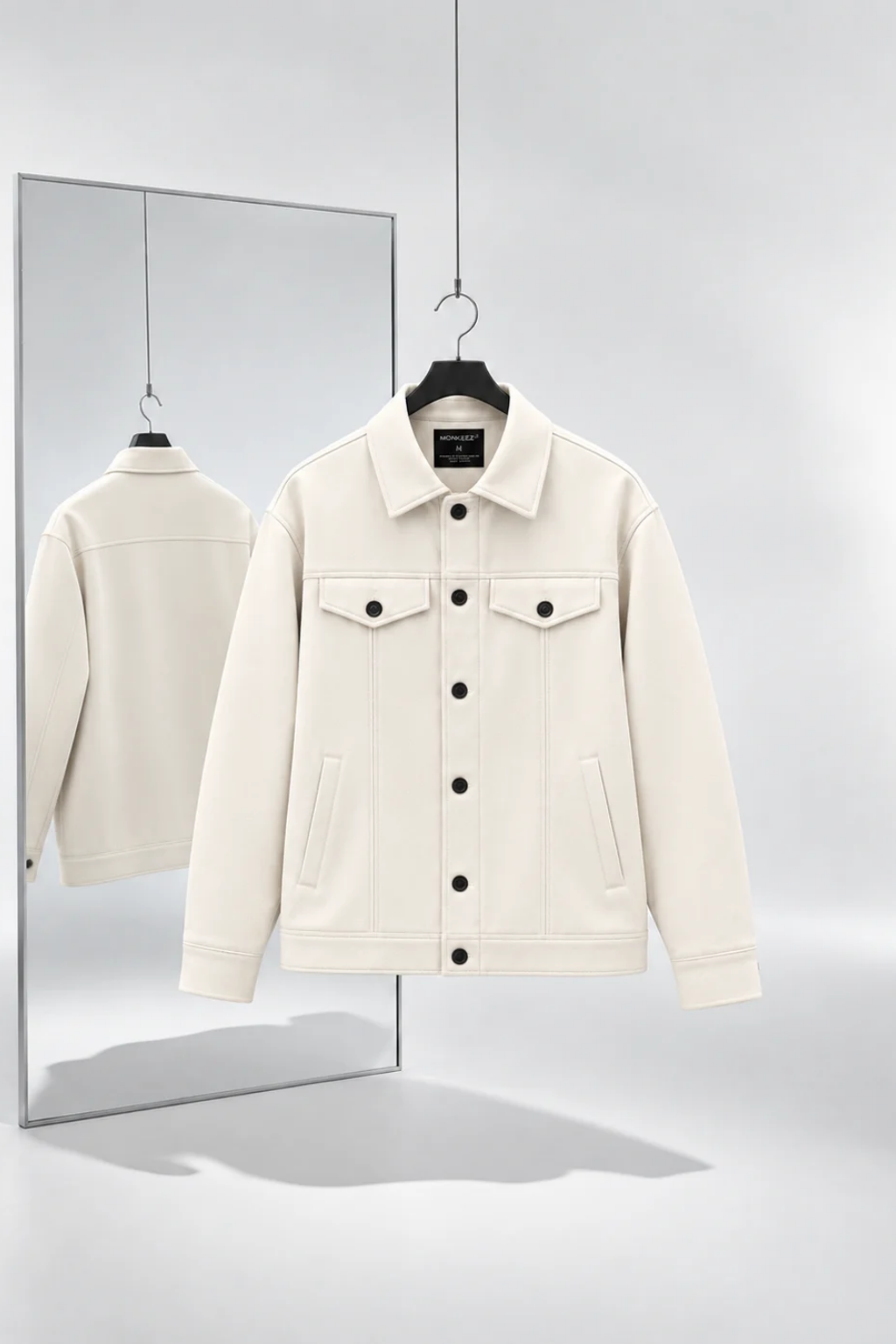 KOREAN MINIMALIST JACKET | CREAM | UNISEX