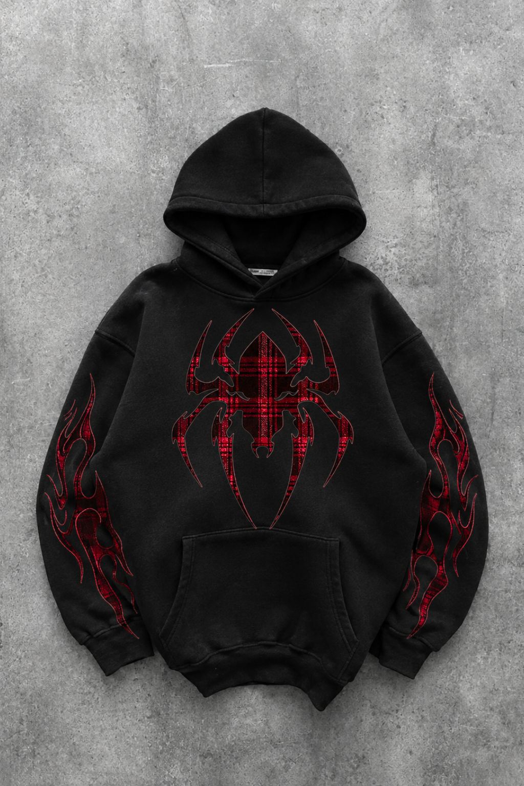 CHECK VOID | GRAPHIC PULLOVER HOODIE | BLACK | UNISEX