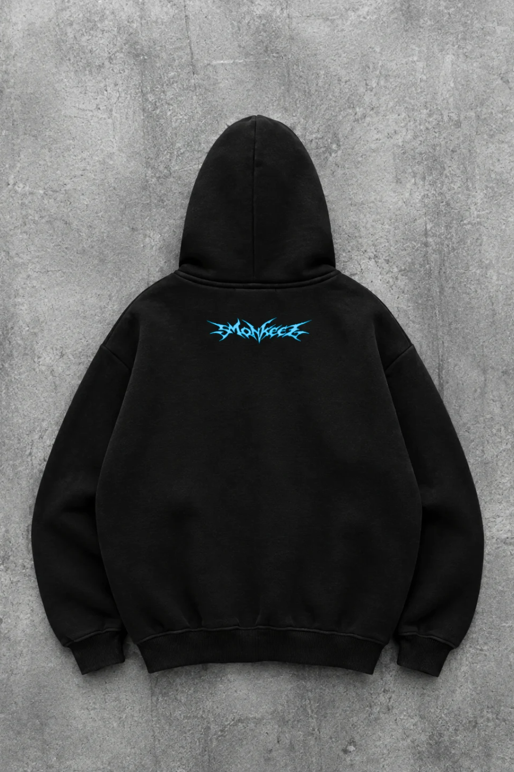 CYBER TRIBAL | GRAPHIC PULLOVER HOODIE | BLACK | UNISEX