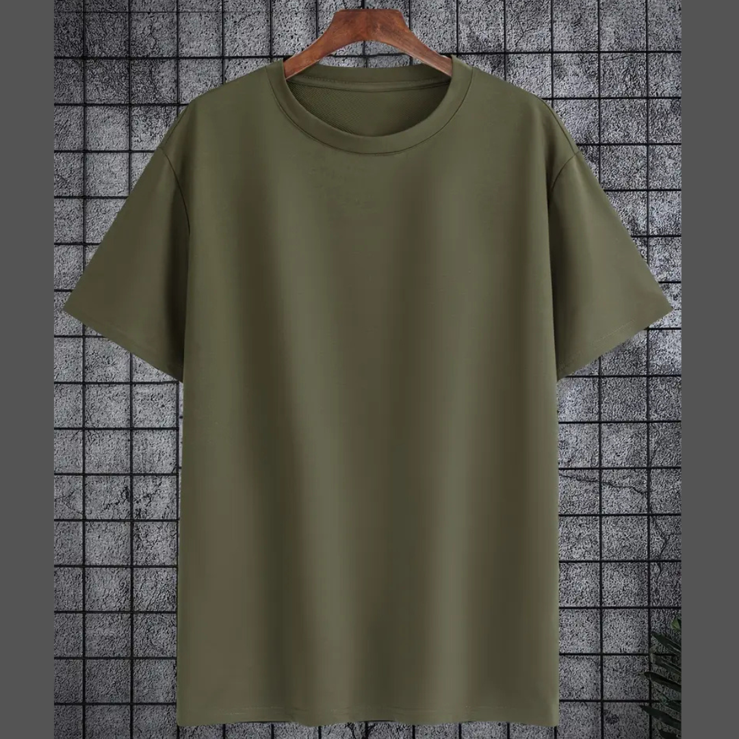 Plain Commando Green RoundNeck Tshirt - Unisex