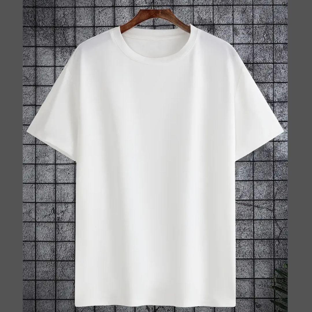 Plain White RoundNeck Tshirt - Unisex