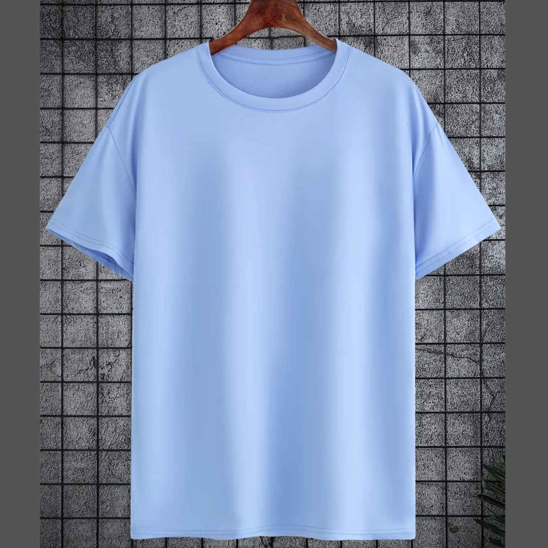 Plain Sky Blue RoundNeck Tshirt - Unisex