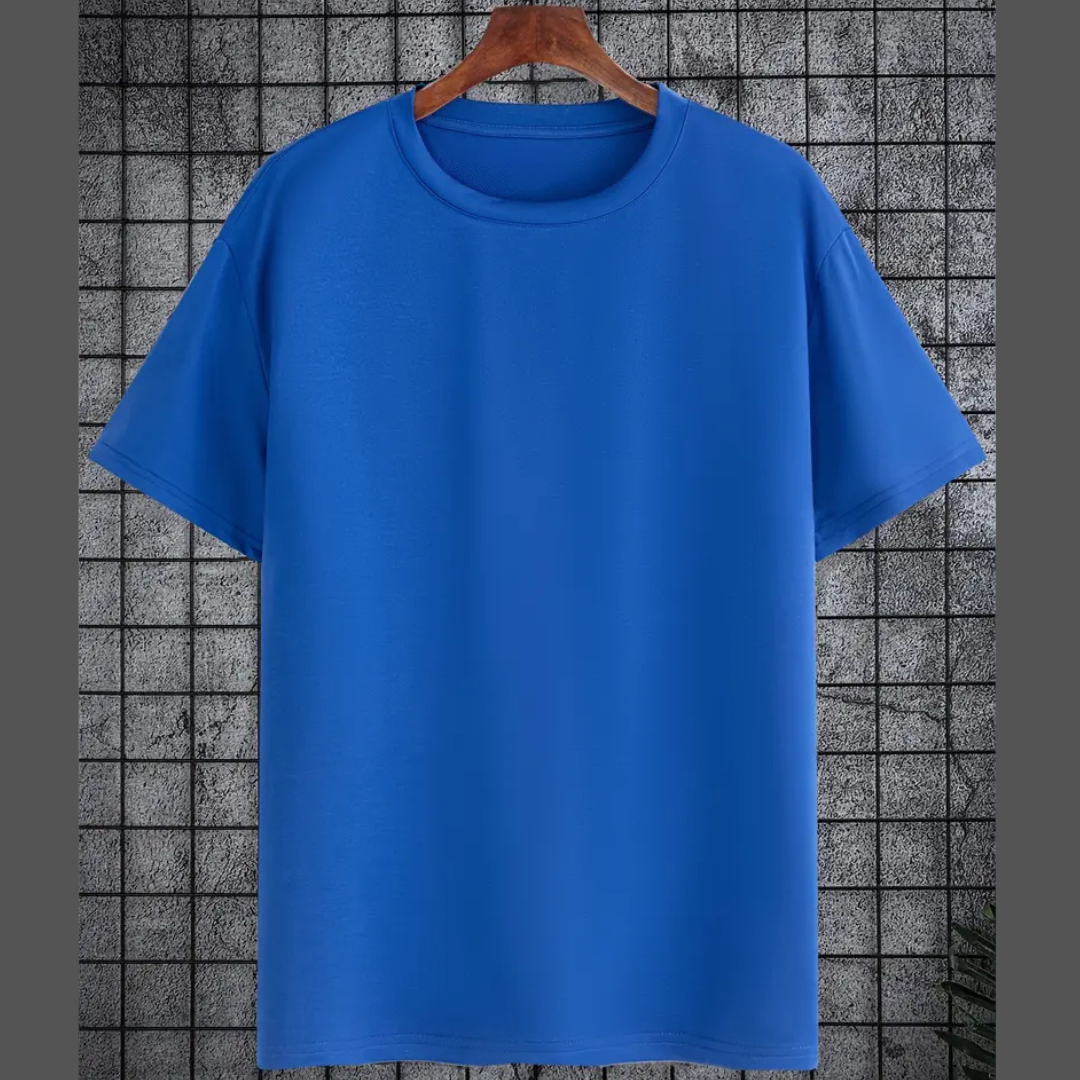 Plain Royal Blue RoundNeck Tshirt - Unisex