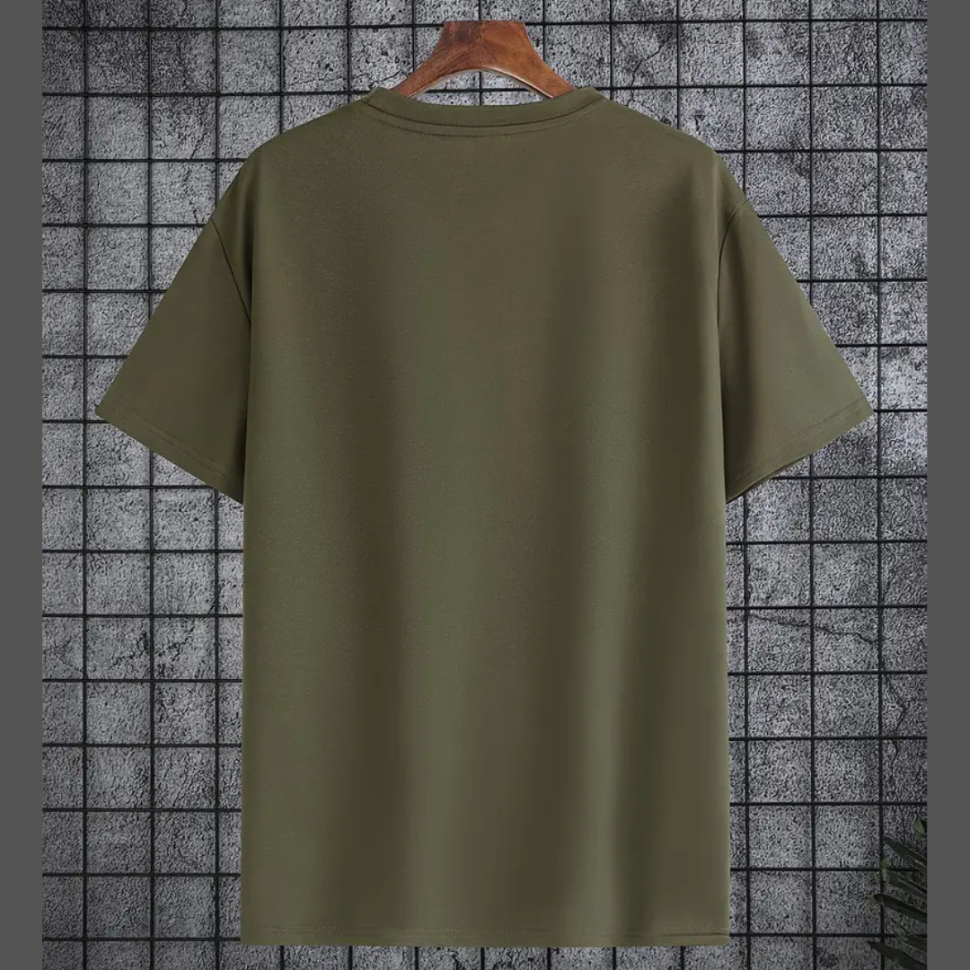 Plain Commando Green RoundNeck Tshirt - Unisex
