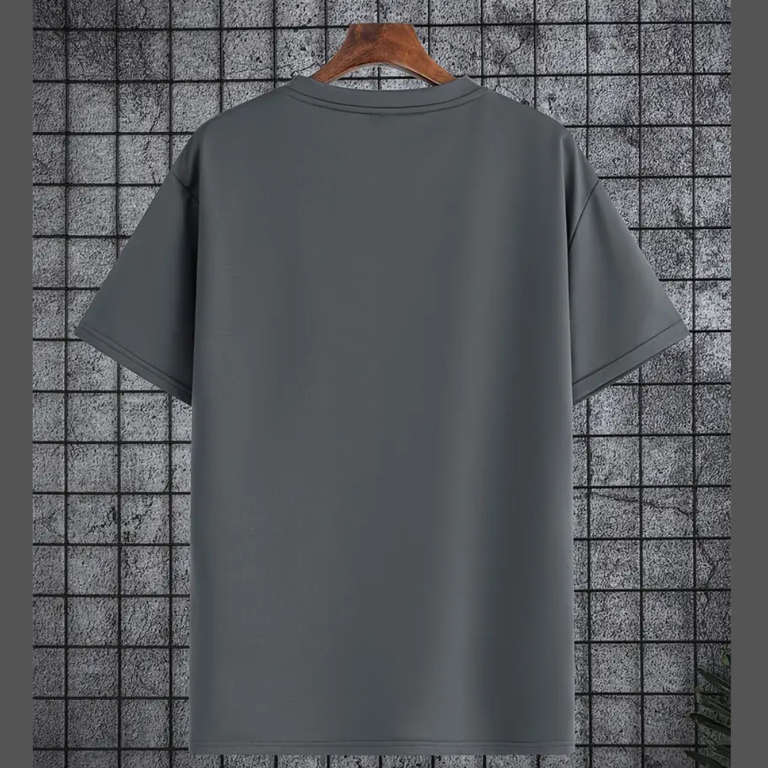 Plain Mid Grey RoundNeck Tshirt - Unisex