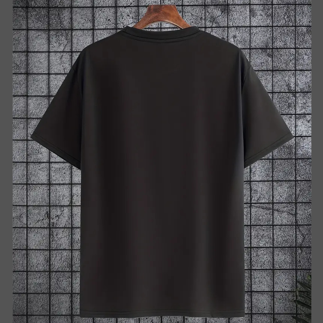 Plain Black RoundNeck Tshirt -Unisex