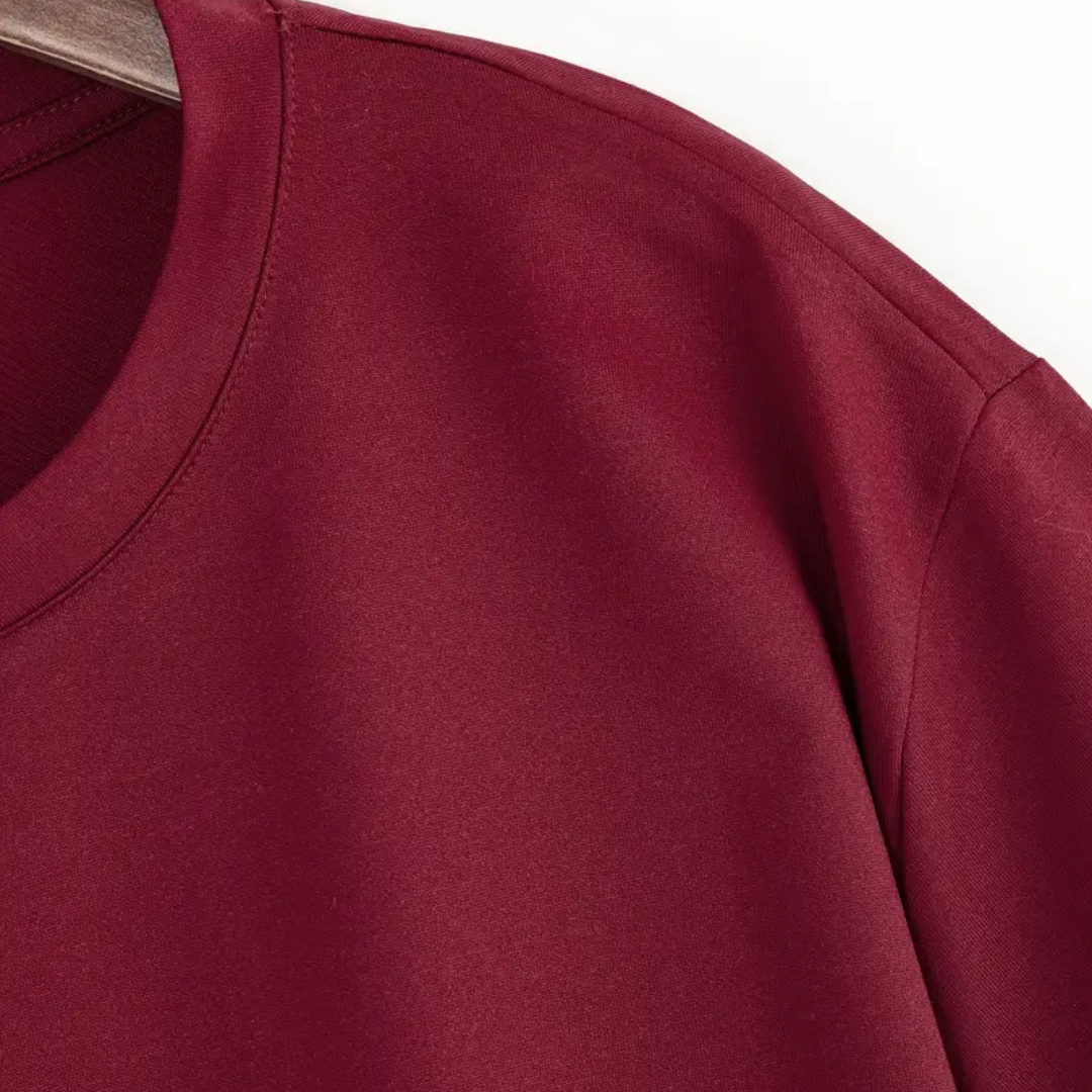 Plain Maroon RoundNeck Tshirt - Unisex