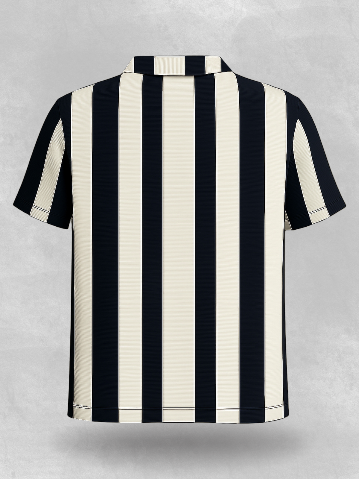 Zipped Mono Stride Polo Shirt - Navy Blue - Unsiex