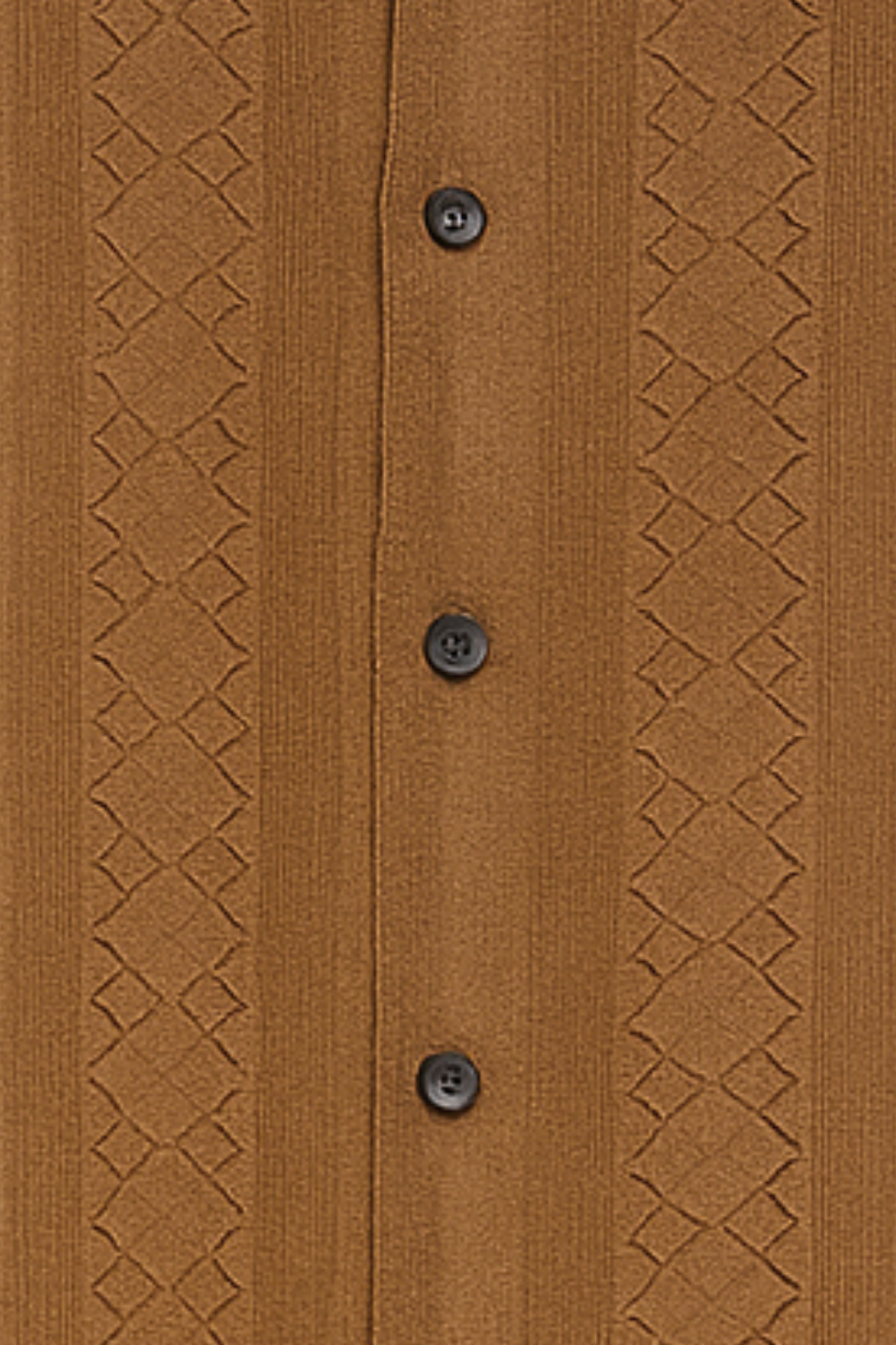 Air Breeze Cuban Collar Shirt - Brown