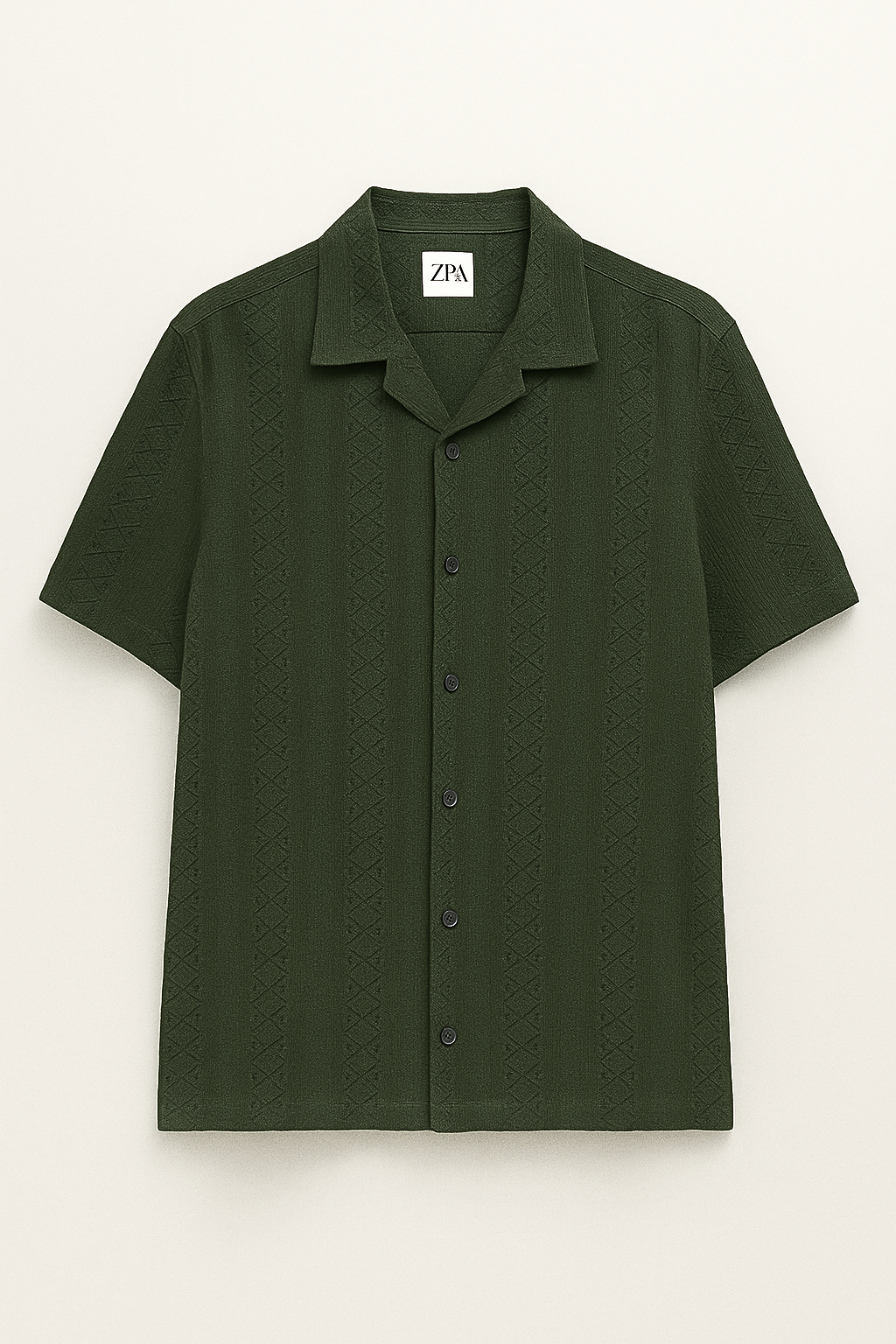 Air Breeze Cuban Collar Shirt - Extreme Green