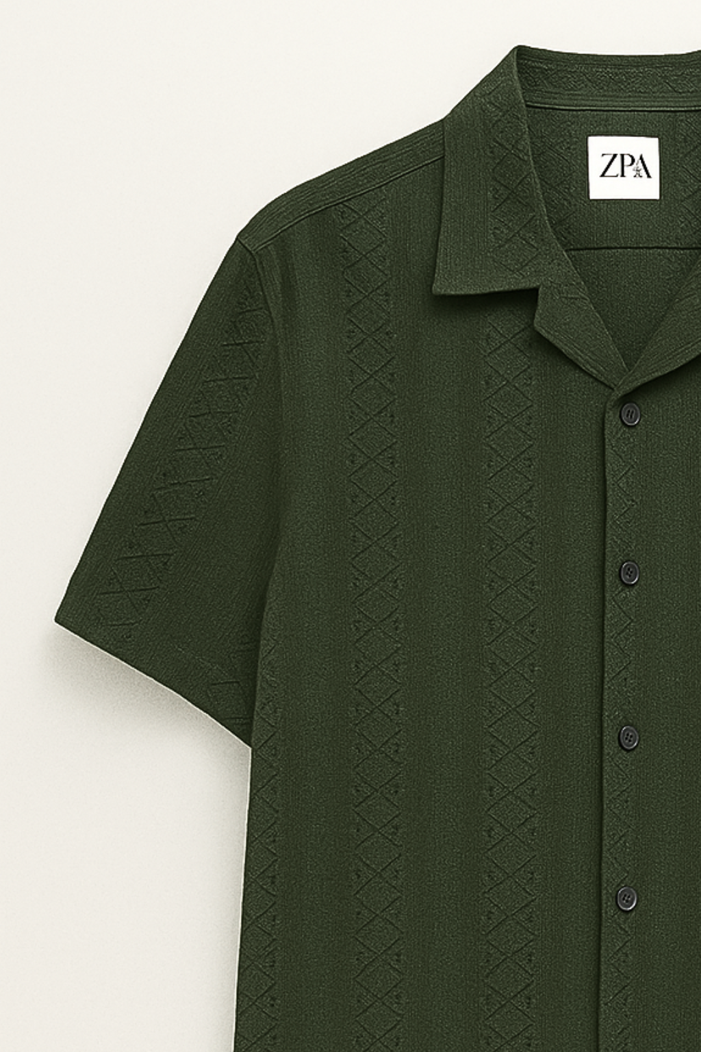 Air Breeze Cuban Collar Shirt - Extreme Green