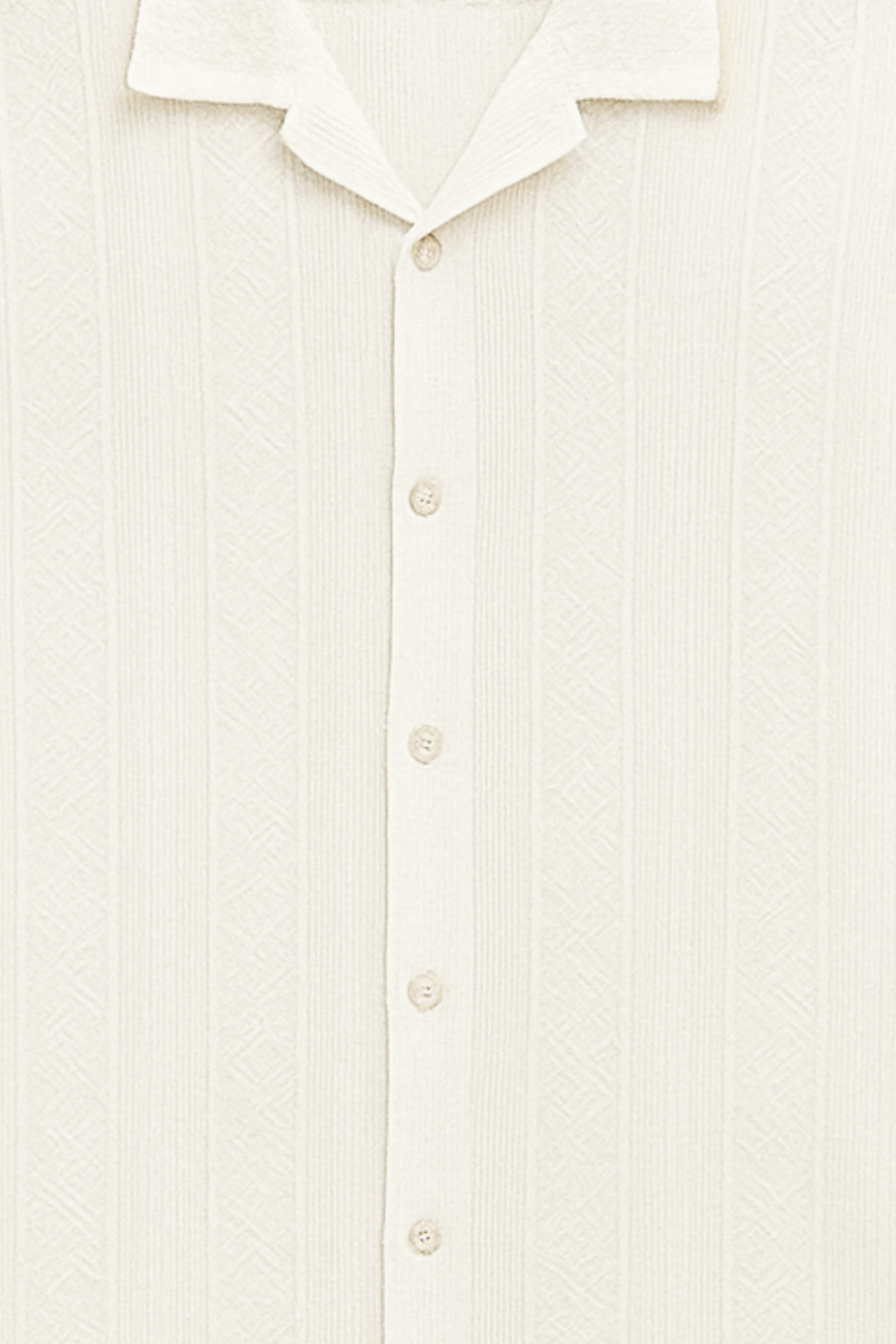 Air Breeze Cuban Collar Shirt - White