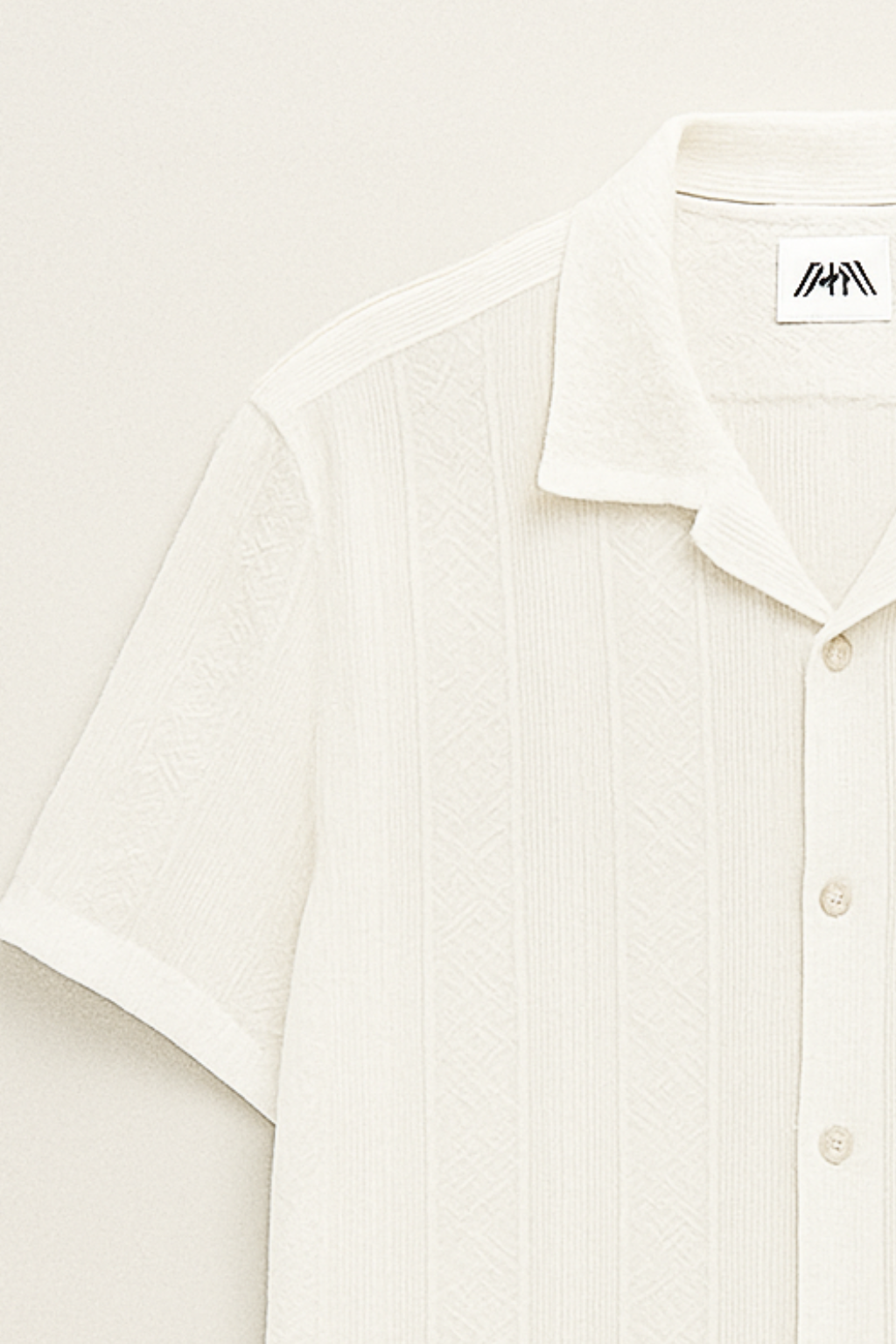 Air Breeze Cuban Collar Shirt - White