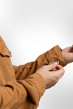 MUSTARD BROWN DENIM JACKET - UNISEX