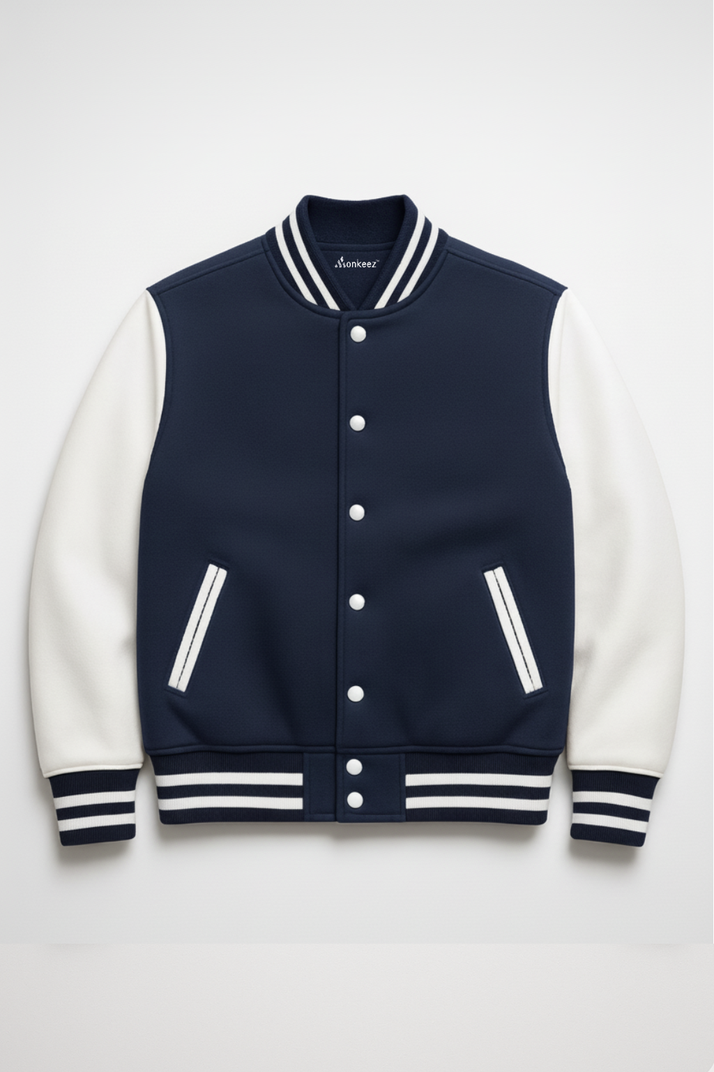 PACK OF 3 BLACK , NAVY BLUE AND BOTTLE GREEN BASEBALL VARSITY JACKET - UNISEX