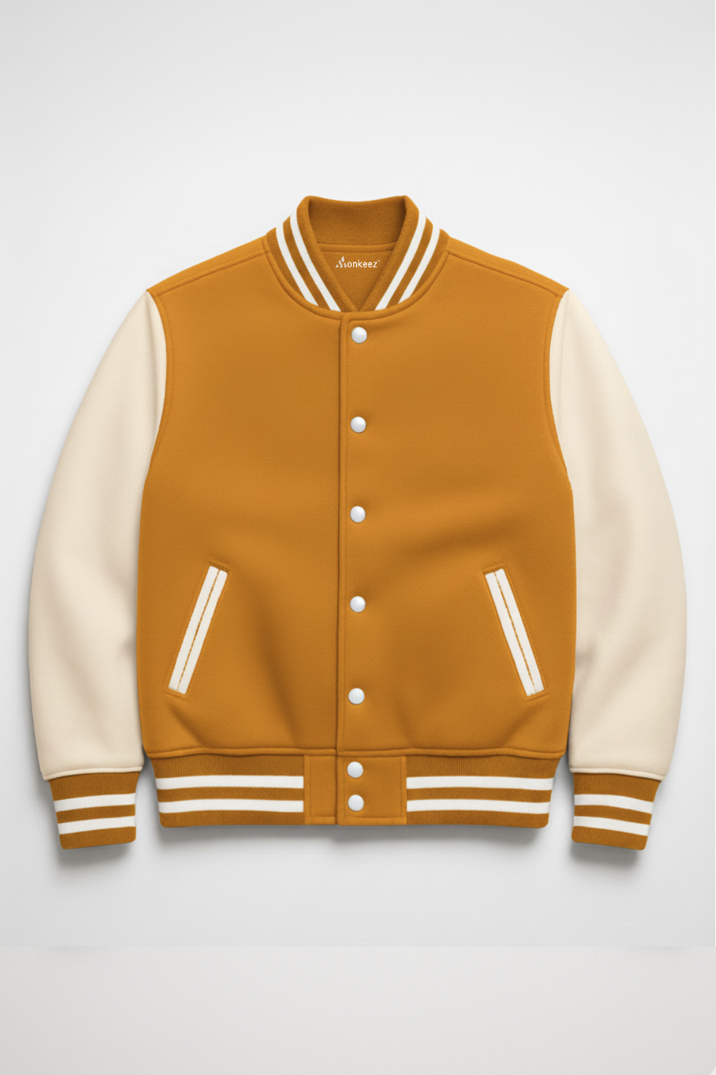 PACK OF 3 BLACK , NAVY BLUE AND MUSTARD BASEBALL VARSITY JACKET - UNISEX